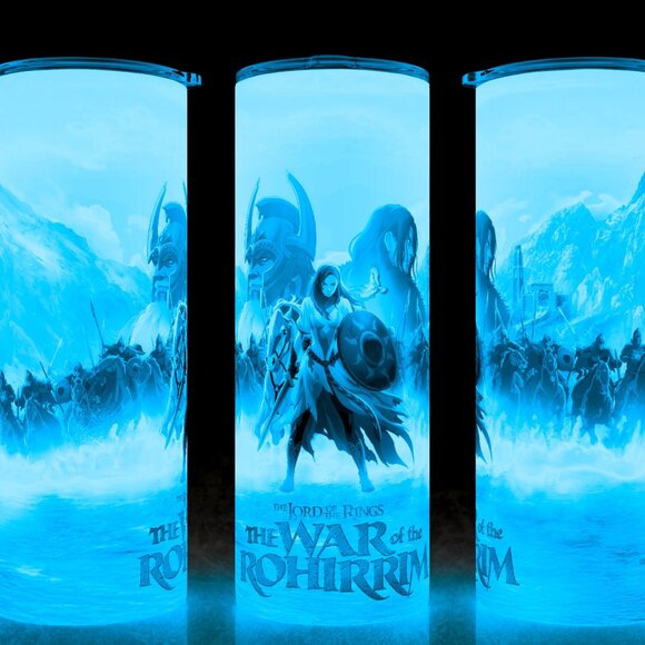 Glow in the Dark Lord of the Rings The War of the Rohirrim Cup Mug Tumbler - Picture 1 of 4